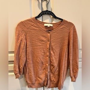 light rust cardigan